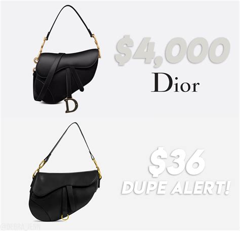 lady dior bag dupes|christian Dior saddle bag dupe.